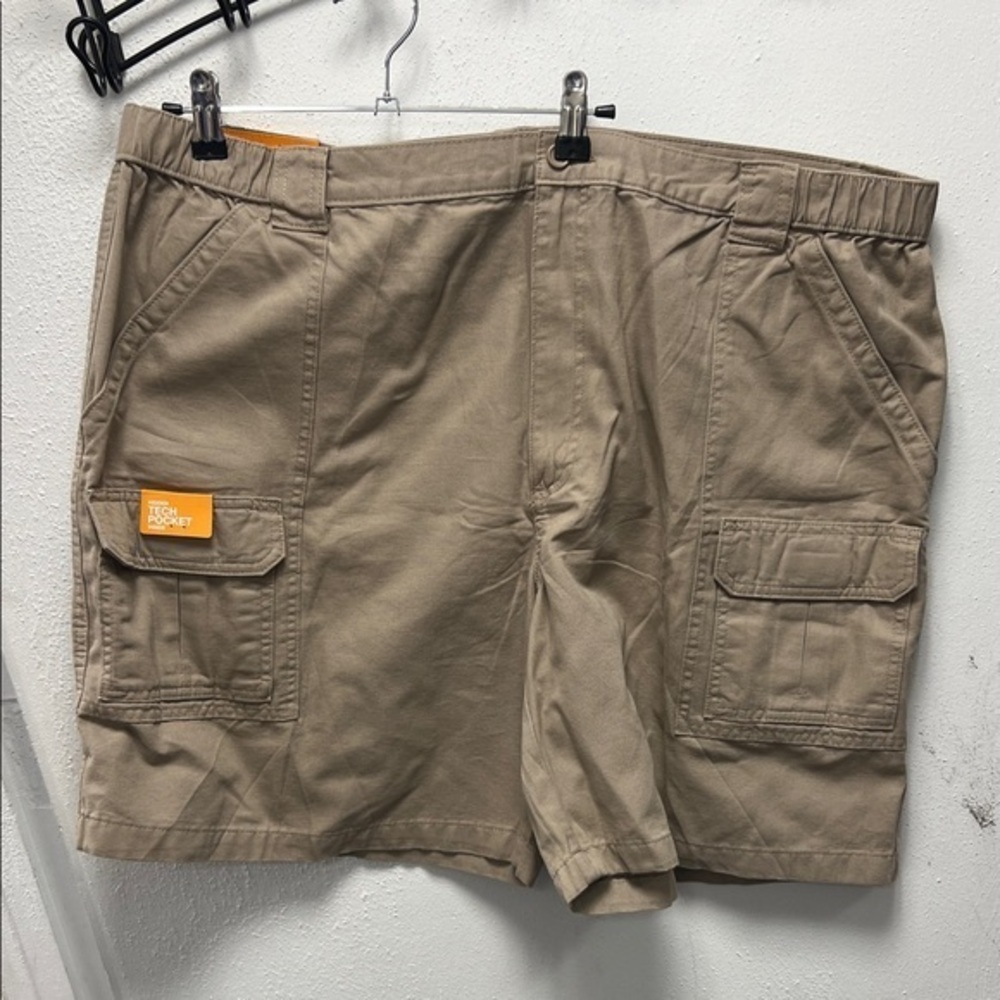 Savane Tan Cargo Shorts Relaxed Fit